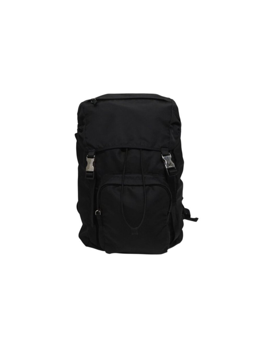 Prada Re-Nylon Backpack Black Silver